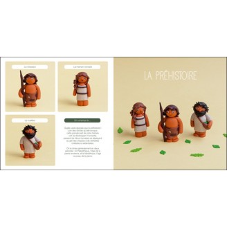 Adorables personnages historiques en FIMO - Prehistoire