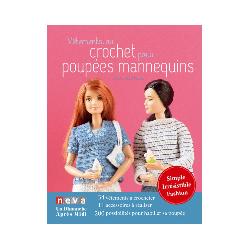 Livre Vêtements au crochet pour poupées mannequins