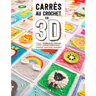 Livre Carrés au crochet en 3D,Neva Éditions